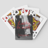 モダンパーソナライズされたクラシック結婚のゲストブック トランプ (裏面)