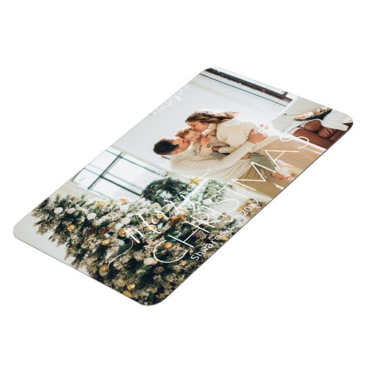 モダンパーソナライズされたクリスマス マグネット (左側)