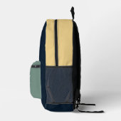 モダンパーソナライズされたゴルフ選手の名最高のパパ プリントバックパック (右)