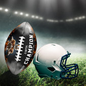 モダンパーソナライズされたサッカー写真ギフト子供へ アメリカンフットボール