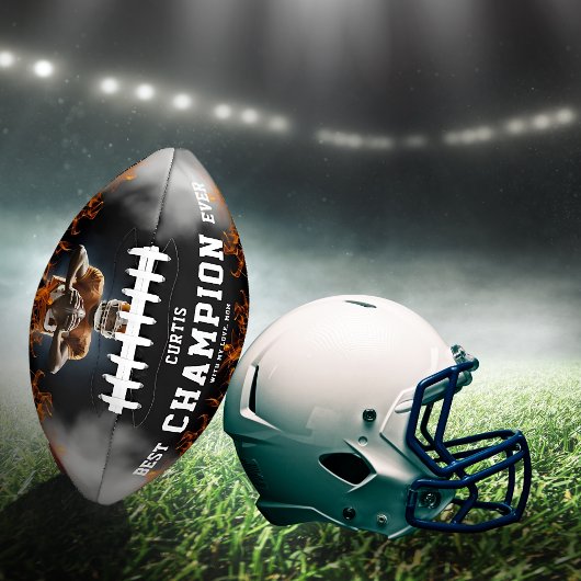 モダンパーソナライズされたサッカー写真ギフト子供へ アメリカンフットボール