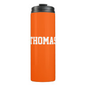 モダンパーソナライズされたシンプルオレンジ幼稚園 タンブラー (正面)