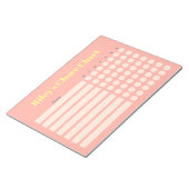 モダンパーソナライズされたチャート ノートパッド (アングル)