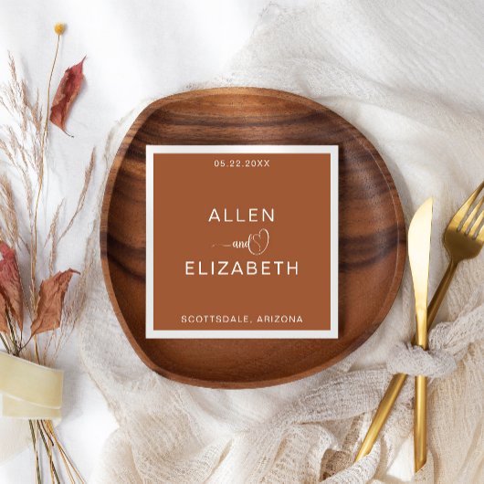 モダンパーソナライズされたテラスタイリッシュ結婚コタ スタンダードカクテルナプキン