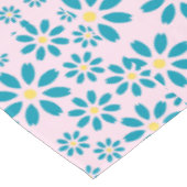 モダンパーソナライズされたデイジー花イニシャル テーブルクロス (アングル)