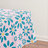 モダンパーソナライズされたデイジー花イニシャル テーブルクロス (インサイチュ)