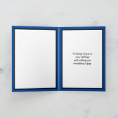 モダンパーソナライズされたハッピーバースデー カード (内部)