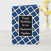 モダンパーソナライズされたハッピーバースデー カード (黄色い花)