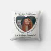 モダンパーソナライズされたハート クッション (正面)