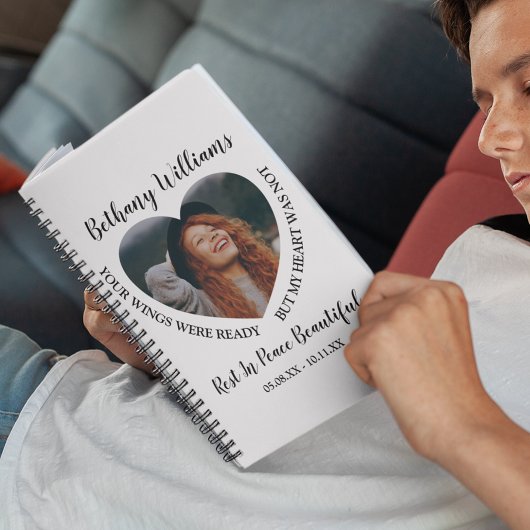 モダンパーソナライズされたハート ノートブック