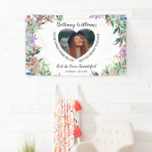 モダンパーソナライズされたハート 横断幕 (インサイチュ)