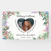 モダンパーソナライズされたハート 横断幕 (横)