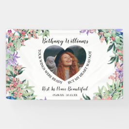 モダンパーソナライズされたハート 横断幕