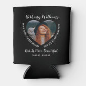 モダンパーソナライズされたハート 缶クーラー (正面)