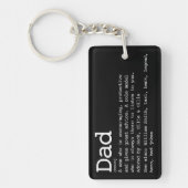 モダンパーソナライズされたパパ キーホルダー (正面)