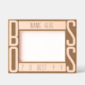 モダンパーソナライズされたボス レーザー彫刻フレーム (正面)
