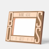 モダンパーソナライズされたボス レーザー彫刻フレーム (左)