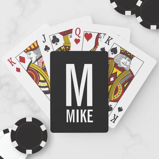 モダンパーソナライズされたモノグラムと名前 トランプ