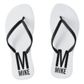 モダンパーソナライズされたモノグラムと名前 ビーチサンダル (ソール)