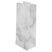 モダンパーソナライズされたモノグラムと名前 ワインギフトバッグ (裏面アングル)