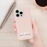 モダンパーソナライズされたモノグラム名ピンク iPhone 13ケース<br><div class="desc">モノグラム名モダンPink iPhoneケース</div>