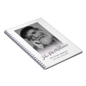 モダンパーソナライズされた写真追悼客 ノートブック (右側)