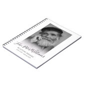 モダンパーソナライズされた写真追悼客 ノートブック (左側)