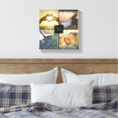 モダンパーソナライズされた写真 キャンバスプリント (インサイチュ (寝室))