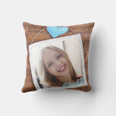 モダンパーソナライズされた写真 クッション (裏面)