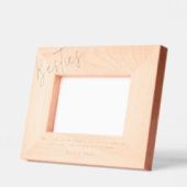 モダンパーソナライズされた写真 レーザー彫刻フレーム (左)