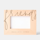 モダンパーソナライズされた友の写真 レーザー彫刻フレーム (正面)