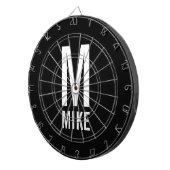 モダンパーソナライズされた名称 ダーツボード (正面右)