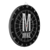 モダンパーソナライズされた名称 ダーツボード (正面左)