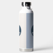 モダンパーソナライズされた実在ロゴ付き不動産名 ウォーターボトル (左面)