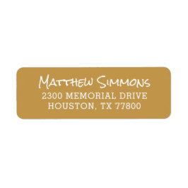 モダンパーソナライズされた差出人住所 ラベル