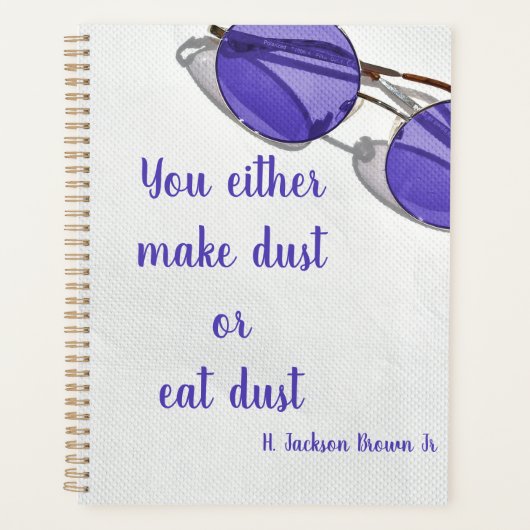 モダンパーソナライズされた引用文 プランナー手帳 (正面)