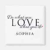 モダンパーソナライズされた感動的引用文 マグネット (正面)