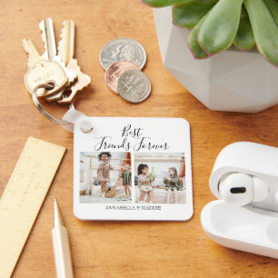 モダンパーソナライズされた最高の友達  写真2 キーホルダー