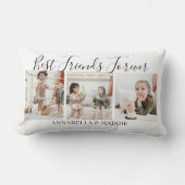 モダンパーソナライズされた最高の友達 |写真3 ランバークッション (正面)