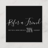 モダンパーソナライズされた紹介 スクエア名刺 (正面)