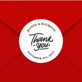 モダンパーソナライズされた結婚式の引き出物 ラウンドシール