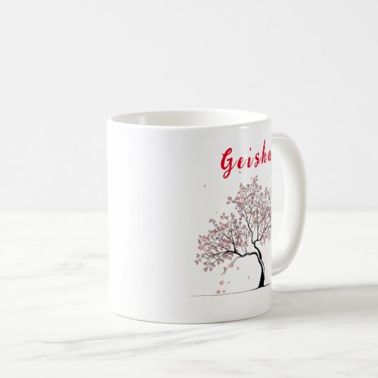 モダンパーソナライズされた芸者マグ コーヒーマグカップ (正面右)