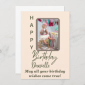 モダンパーソナライズされた誕生日 (正面/裏面)