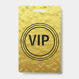モダンパーソナライズされた金ゴールドVIP All Access Concert バッジ