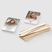 モダンパーソナライズされた2写真卒業 ハンドファン (組立なし)