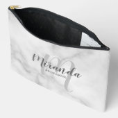 モダンパーソナライズされたBridesmaid Monogram名 アクセサリーポーチ (見開き)