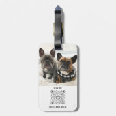 モダンパーソナライズされたGiveaway受賞者Coco & Ollie ラゲッジタグ (裏面縦)