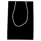 モダンパーソナライズされたMonogramとName Groomsmen ミディアムペーパーバッグ (裏面)