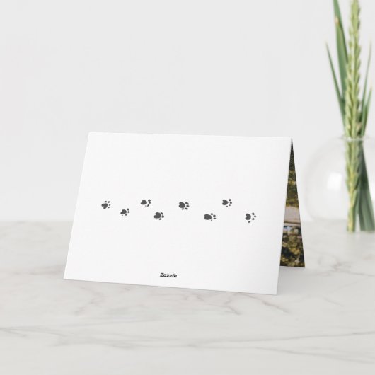 モダンパーソナライズされたPet結婚の写真 サンキューカード (裏面)