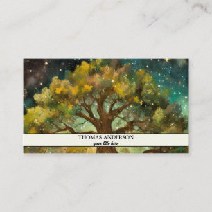 モダンパーソナライズされたTree of Life -カラフル離れ 名刺